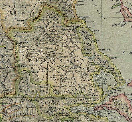 Εικόνα 1: Part of Reference Map of Ancient Greece. Northern Part. Shepherd, W. R. 1911. Historical Atlas. New York: Henry Holt and Company (http://goo.gl/g8GsK).   