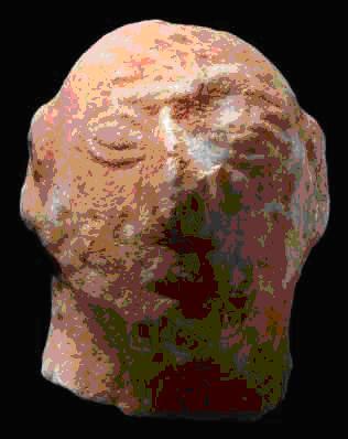   Εικόνα 5: © Ίδρυμα Ν.Π. Γουλανδρή - Μουσείο Κυκλαδικής Τέχνης. Συλλογή Ν.Π. Γουλανδρή, αρ. 259 Κεφαλή ειδωλίου 9,7 εκ.