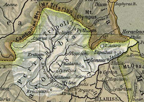 Χάρτης Περραιβίας